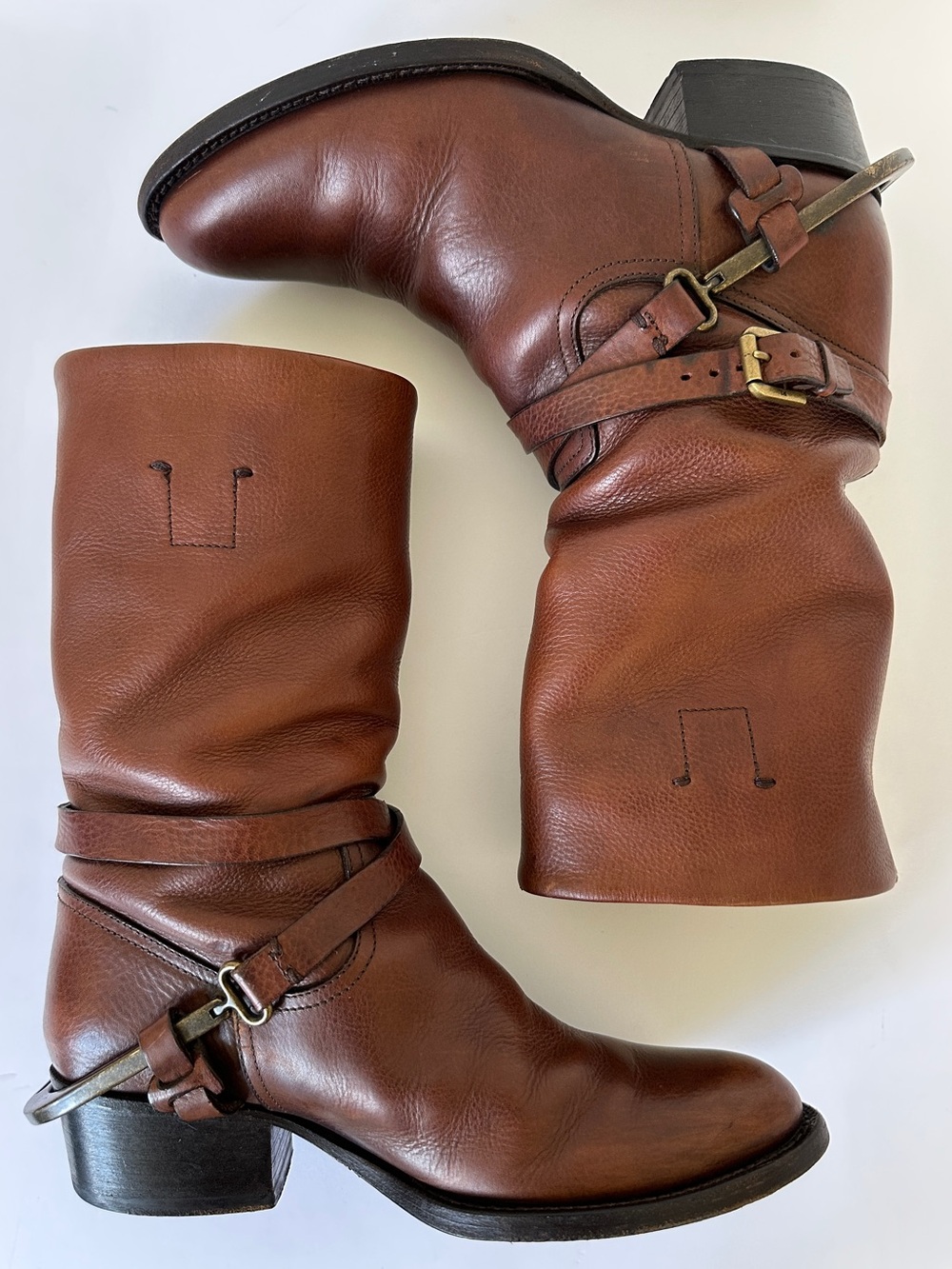 Ralph Lauren Collection Horse Bit Western Boots - Picture 4 of 11